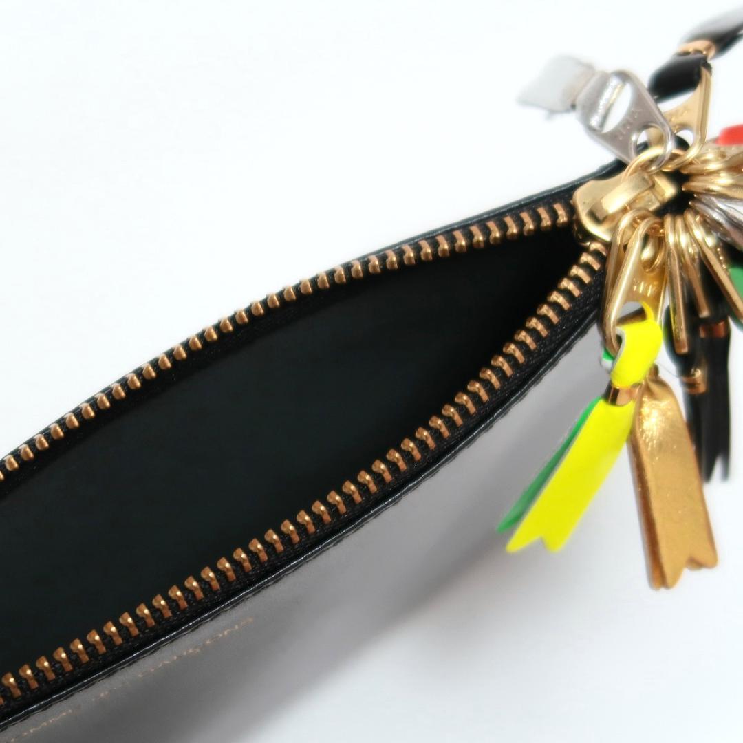 新品 コムデギャルソン ジップ レザー ポーチ 黒 ホリデー コレクション