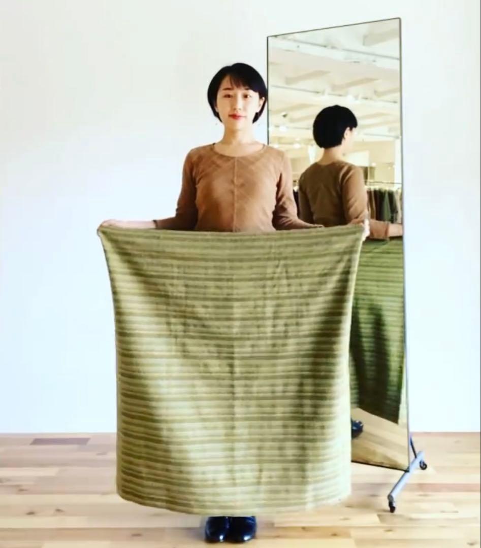 うさとの服  usaato ヘンプ100 輪っかストール 巻きスカート新品同様