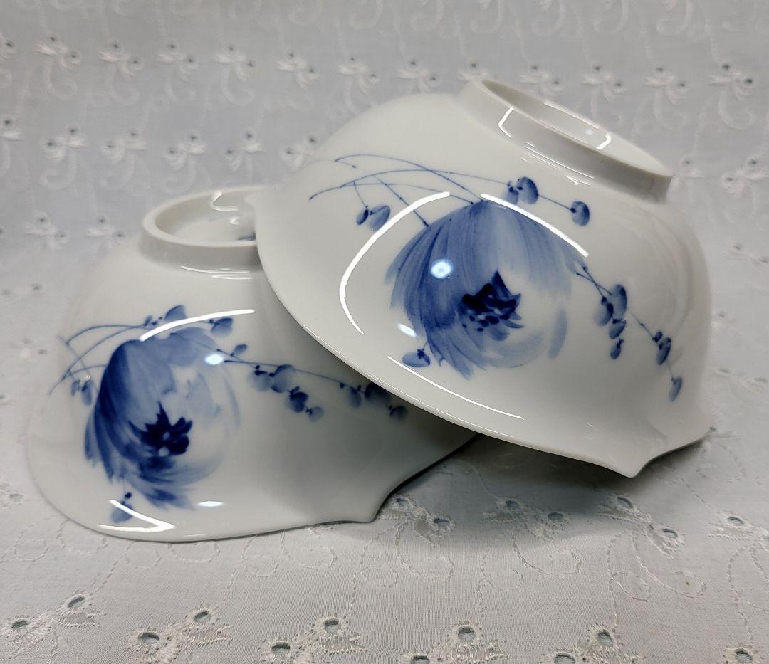 希少✨マイセン 青い花 ブルーフラワー シリアル サラダ ボウル 深皿 プレート