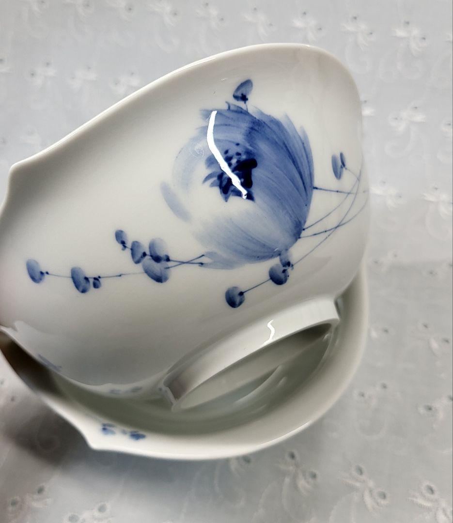 希少✨マイセン 青い花 ブルーフラワー シリアル サラダ ボウル 深皿 プレート