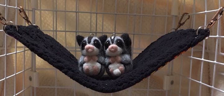 ラダーハンモック（ハロウィンＶｅｒ．6）ボア黒  1250円