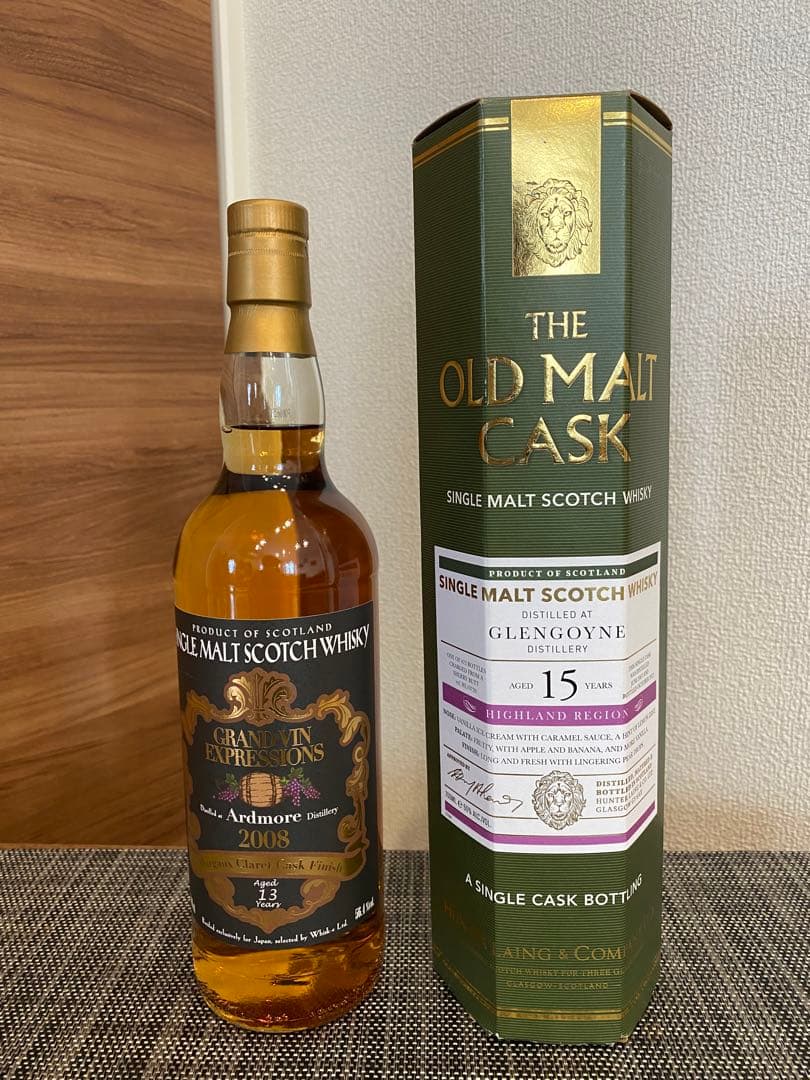 ウイスキーセット グレンゴイン オールドモルトカスク アードモア マルゴ