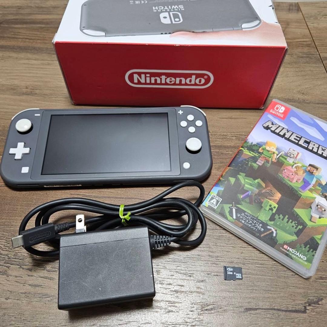 任天堂Switch Lite本体+マインクラフトソフト+SDカード+ケース付き