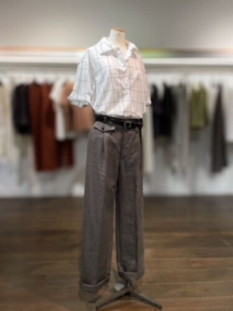 マーガレットハウエル⭐️コットン　リネン　シャツ