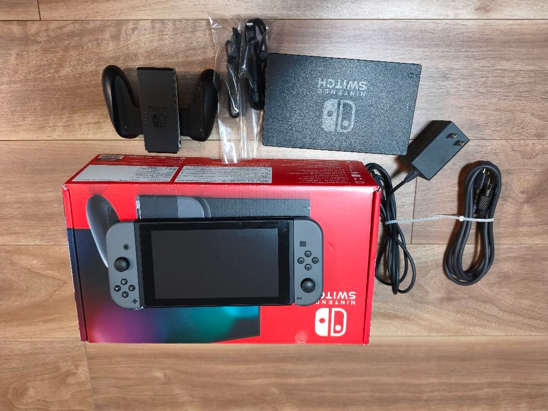 Nintendo Switch1 グレー 本体 付属品あり