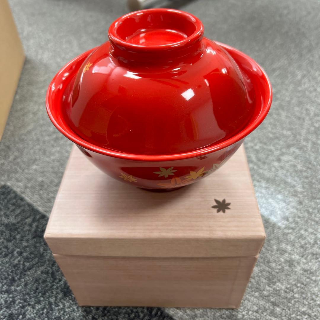 ル・クルーゼ　ルクルーゼ　丼　どんぶり　モミジ　赤