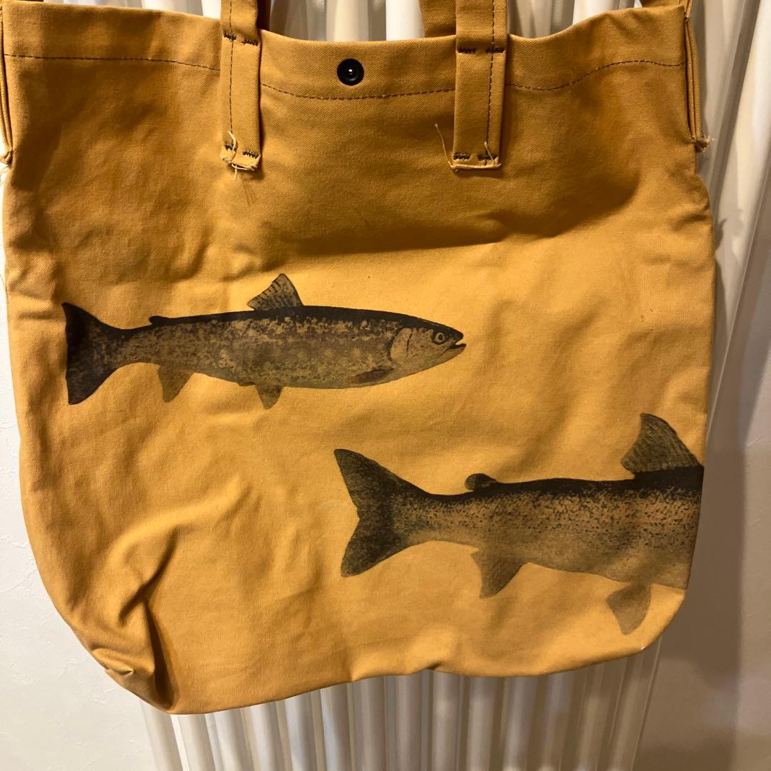 サウスツーウエストエイト　魚プリント トートバッグ