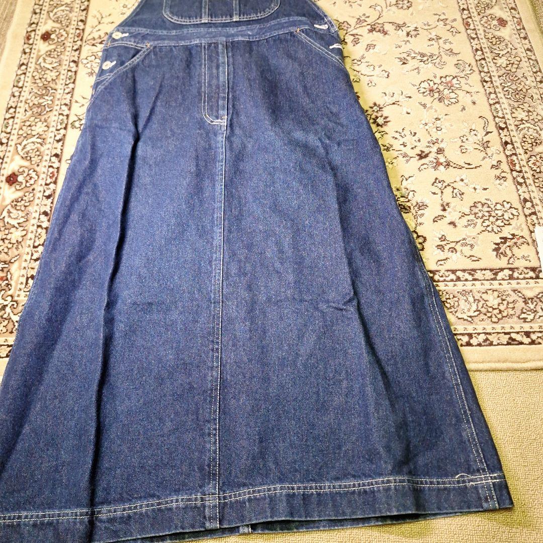 美品　ピンクハウス　デニムジャンパースカート　花デザインタグ