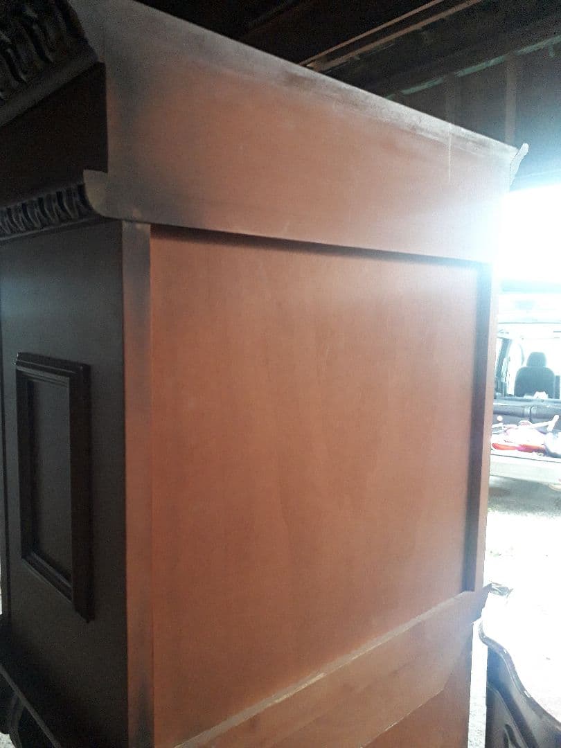 最終値下げ‼️華麗な洋風‼️希少美‼️木彫りの華麗な柱時計‼️