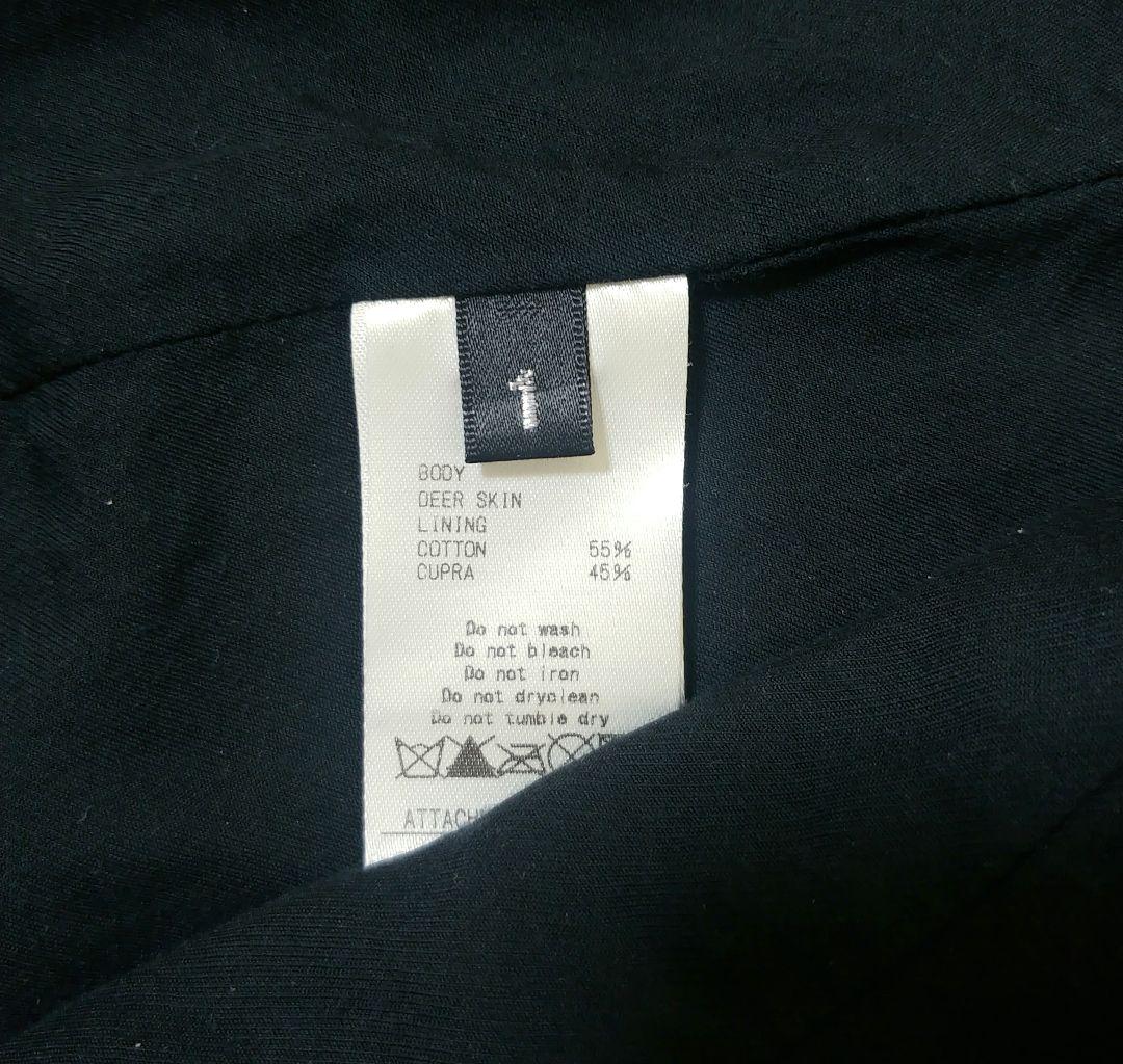 美品　ディアスキン シングルライダースジャケット　ATTACHMENT　鹿革