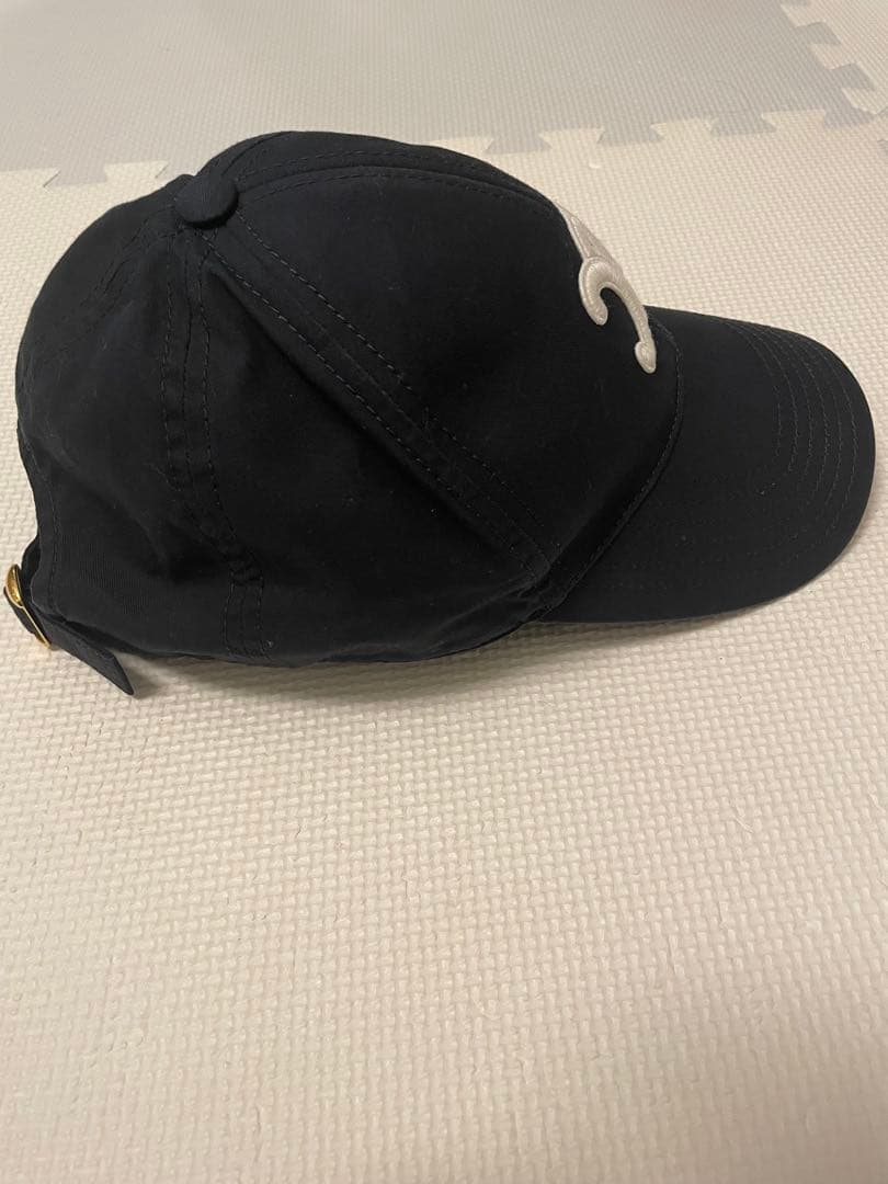 CELINE キャップ　ブラック　S