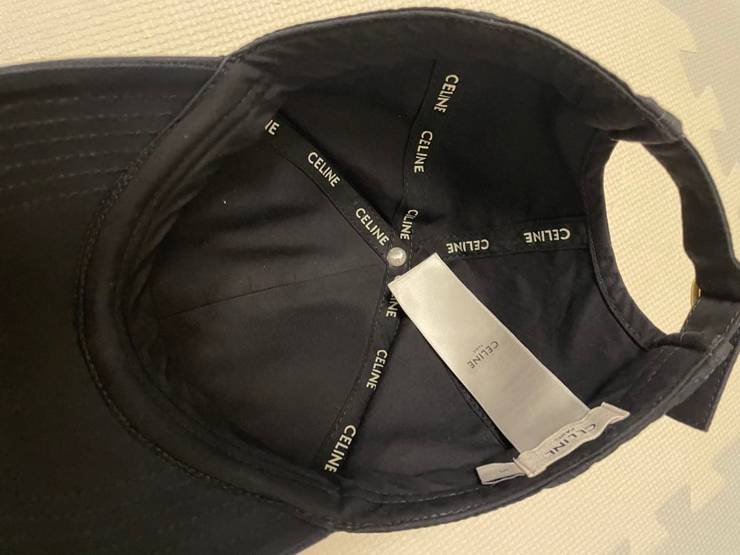 CELINE キャップ　ブラック　S
