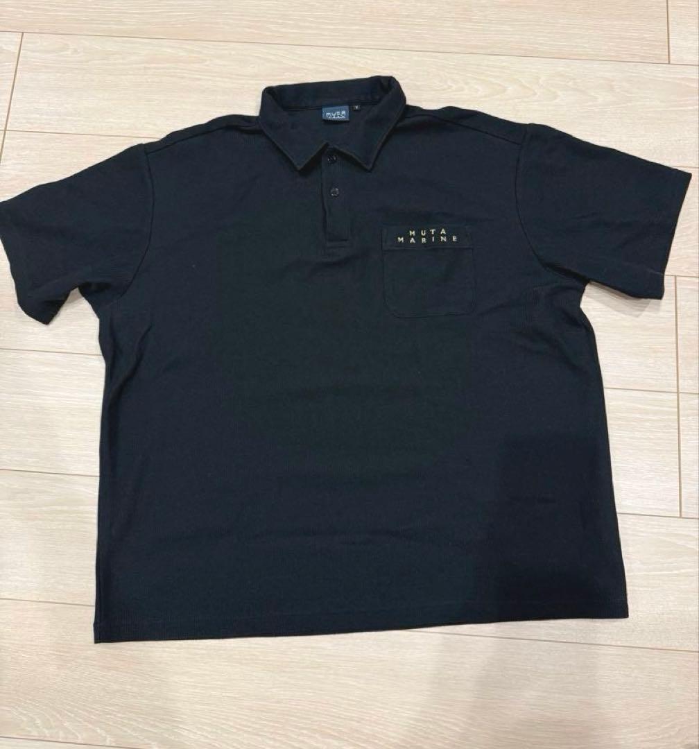 MUTA MARINE サイズ7 黒 ポロシャツ