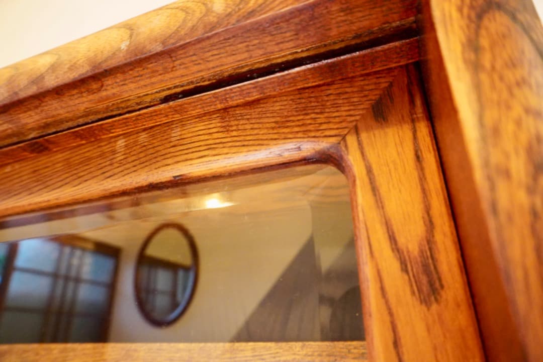 茶箪笥 ケヤキ 木製 茶棚②