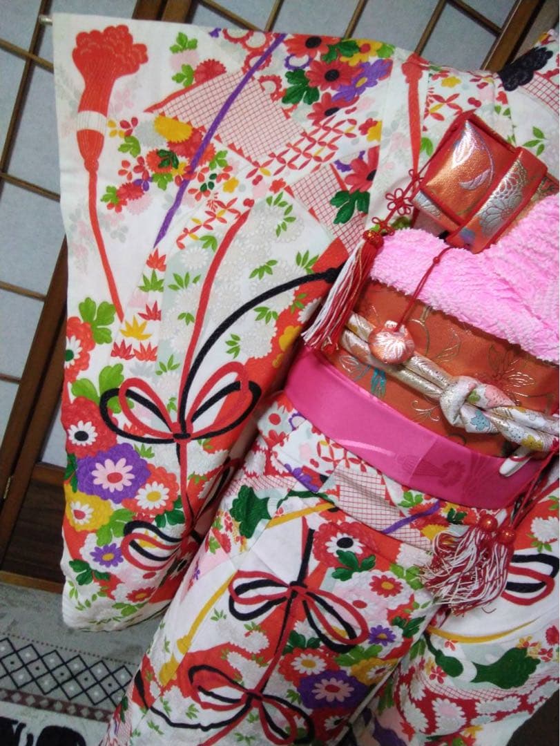 MBAB です。7歳向け・交織・レトロ着物セット