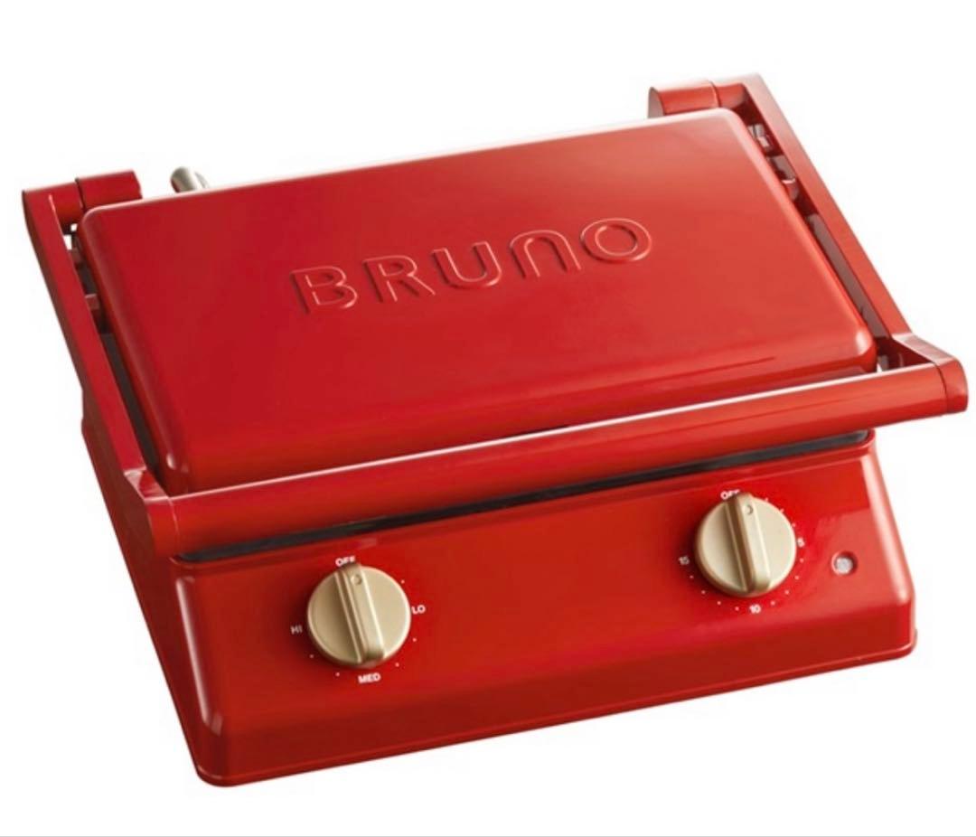 新品！！BRUNOグリルサンドメーカーダブル　赤