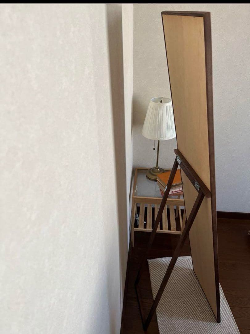 【日本製】全身鏡　アンティーク調　スタンドミラー