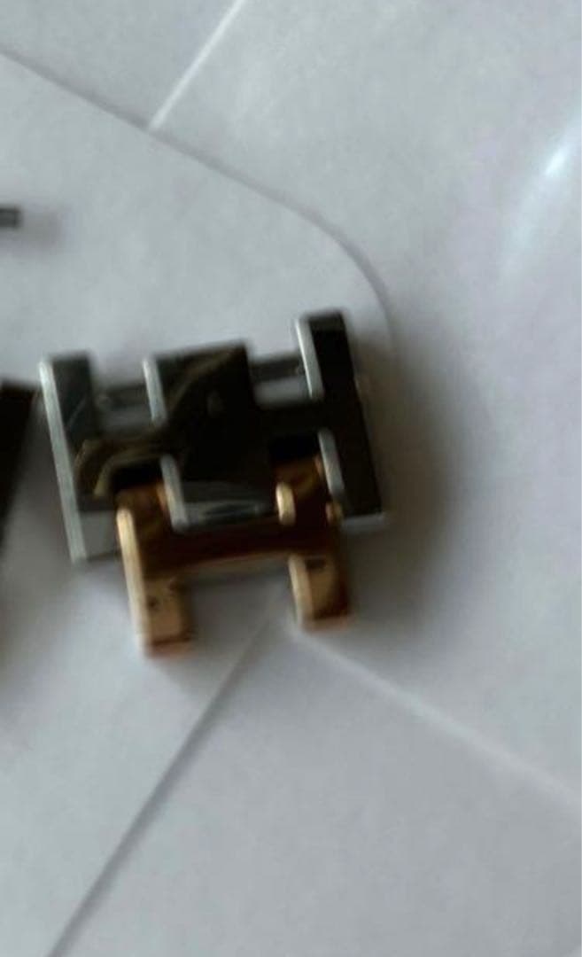 HERMESエルメスクリッパーナクレダイヤベゼルシェル文字盤コンビ腕時計