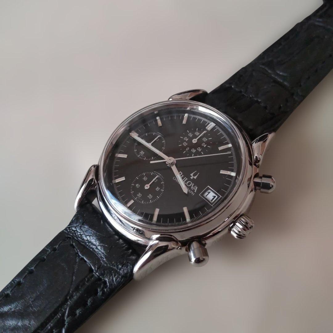 Bulova クラシック・クォーツクロノグラフBOX保証書ギャランティカード付