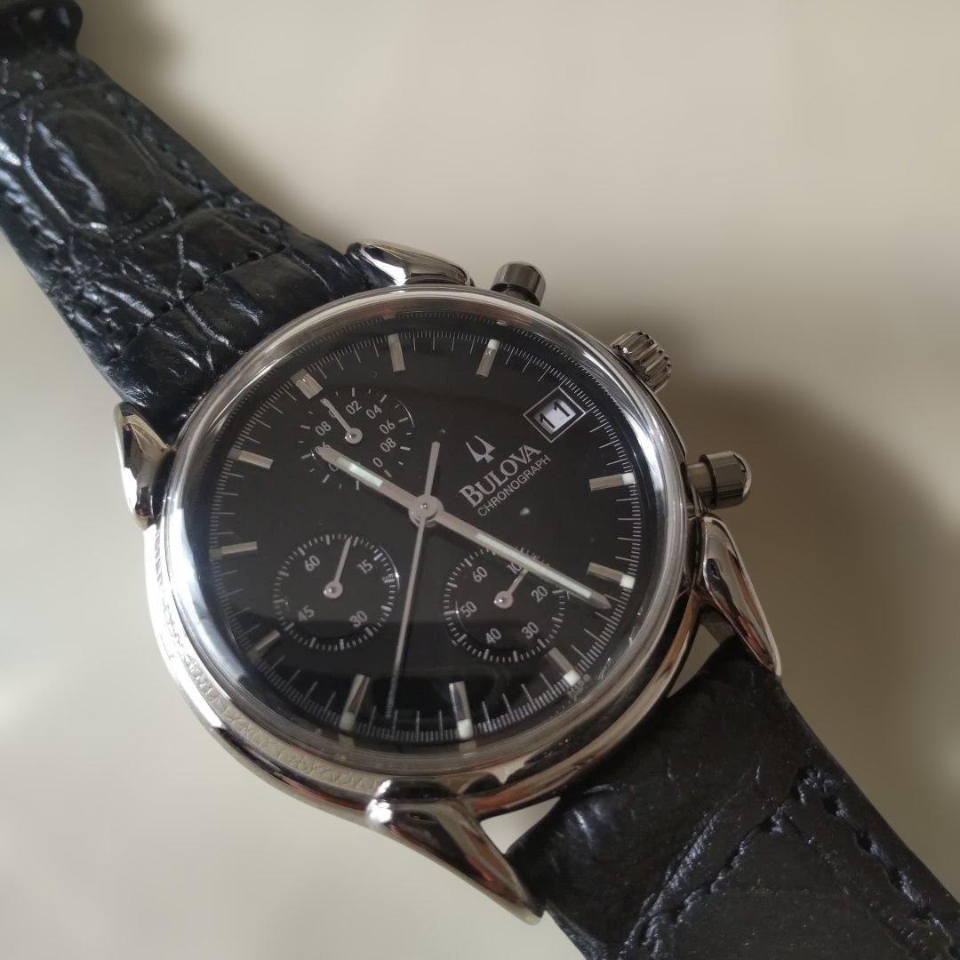 Bulova クラシック・クォーツクロノグラフBOX保証書ギャランティカード付