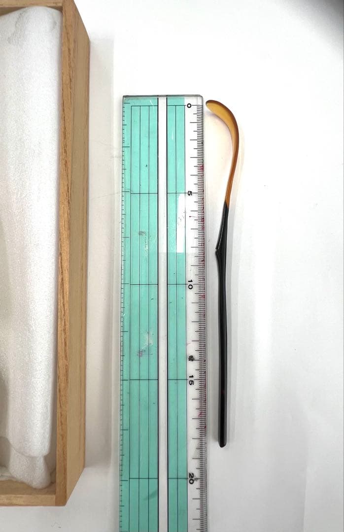 京都祇園　丹羽鼈甲店製　鼈甲茶杓 桐箱入り　未使用　貴重な極美品！