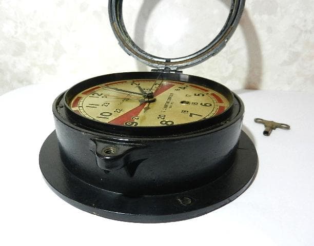 米国チェルシー社１９４０年代製ゼンマイ式船舶時計（「米国海事委員会」名入り）