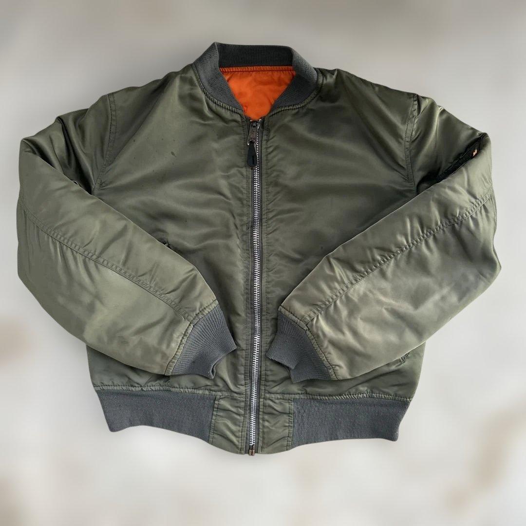 アメリカ製 80s ALPHA社 MA1 ジャケット