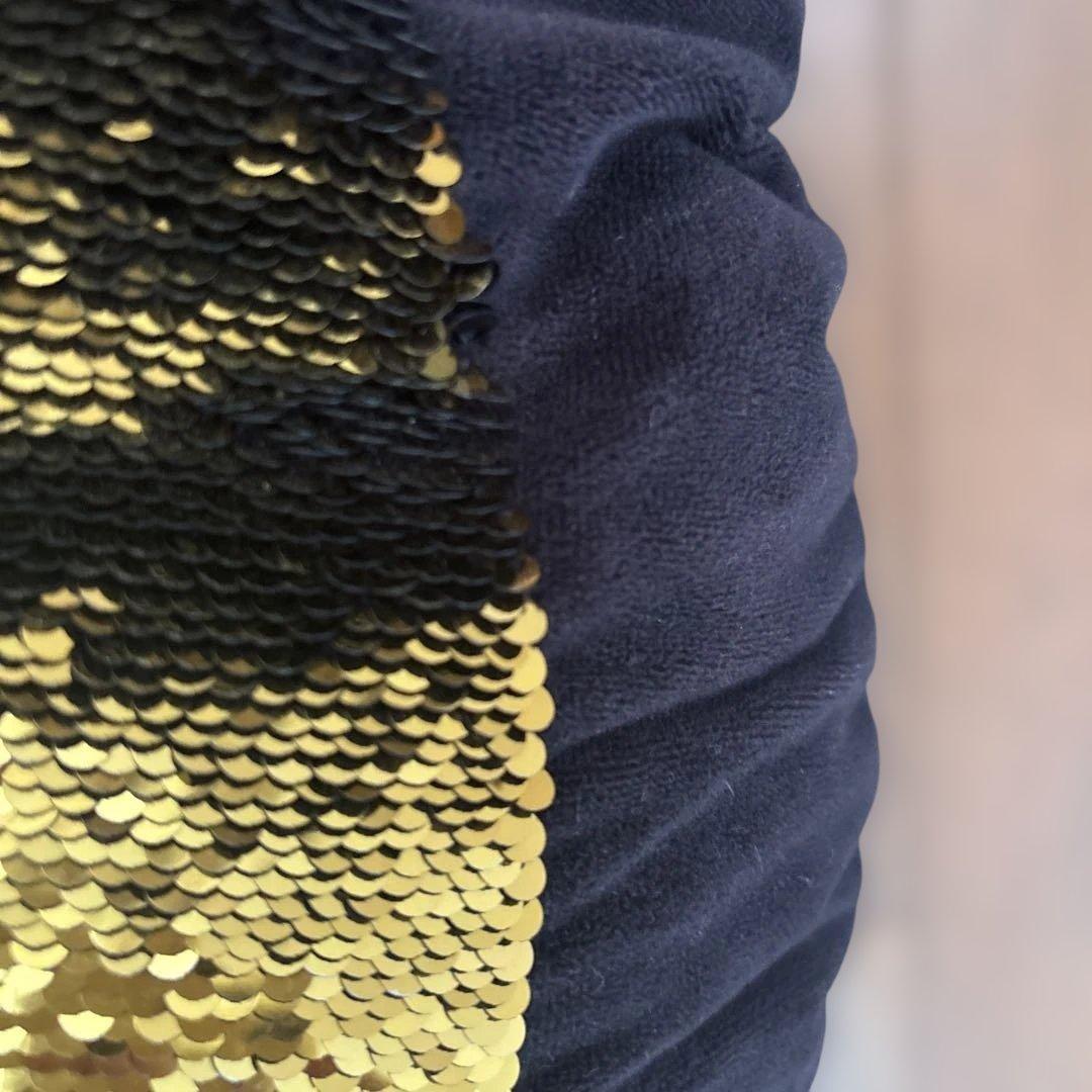 ３つセット　スマイリーフェイス リバーシブルクッション　スパンコール