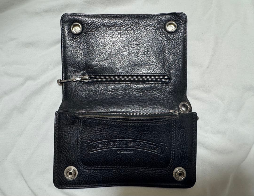Rクロムハーツ2zip ウォレット クロスボタン