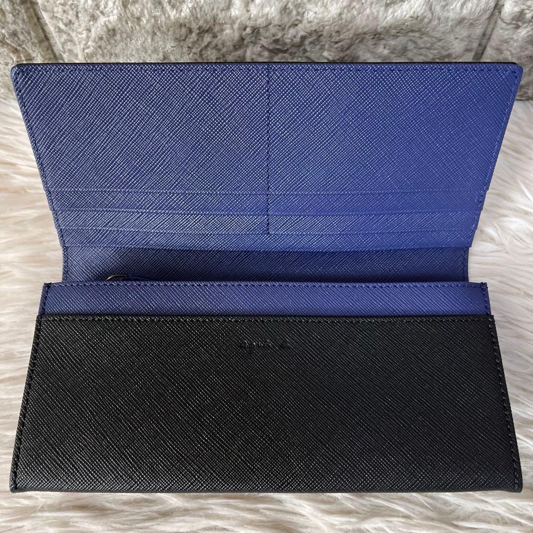 【新品未使用】アニエスベー　agnes b.プレートロゴ　レザー　かぶせ長財布