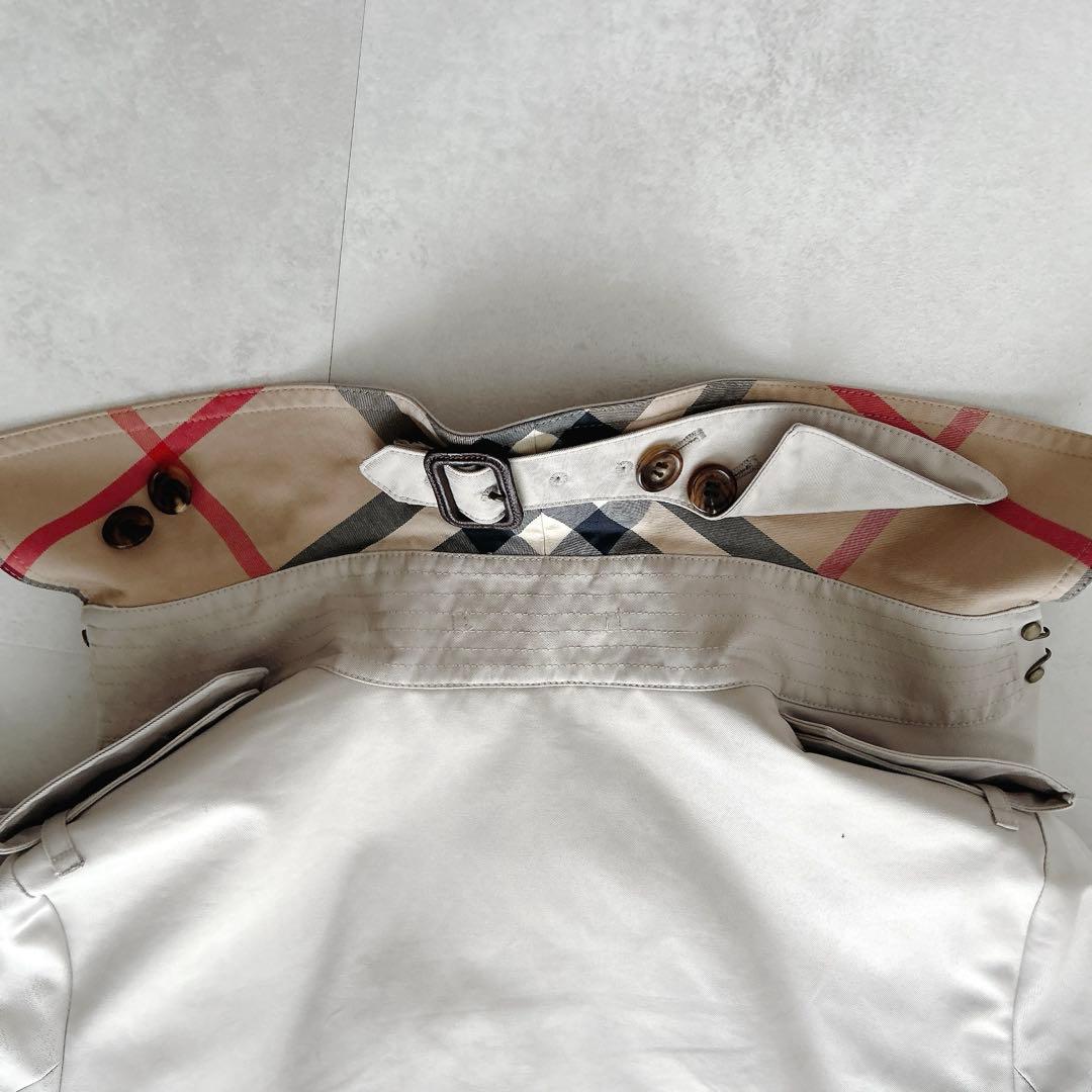 定番✨人気　バーバリーロンドン　ノバチェック　トレンチコート　ダブル　ベルト付き