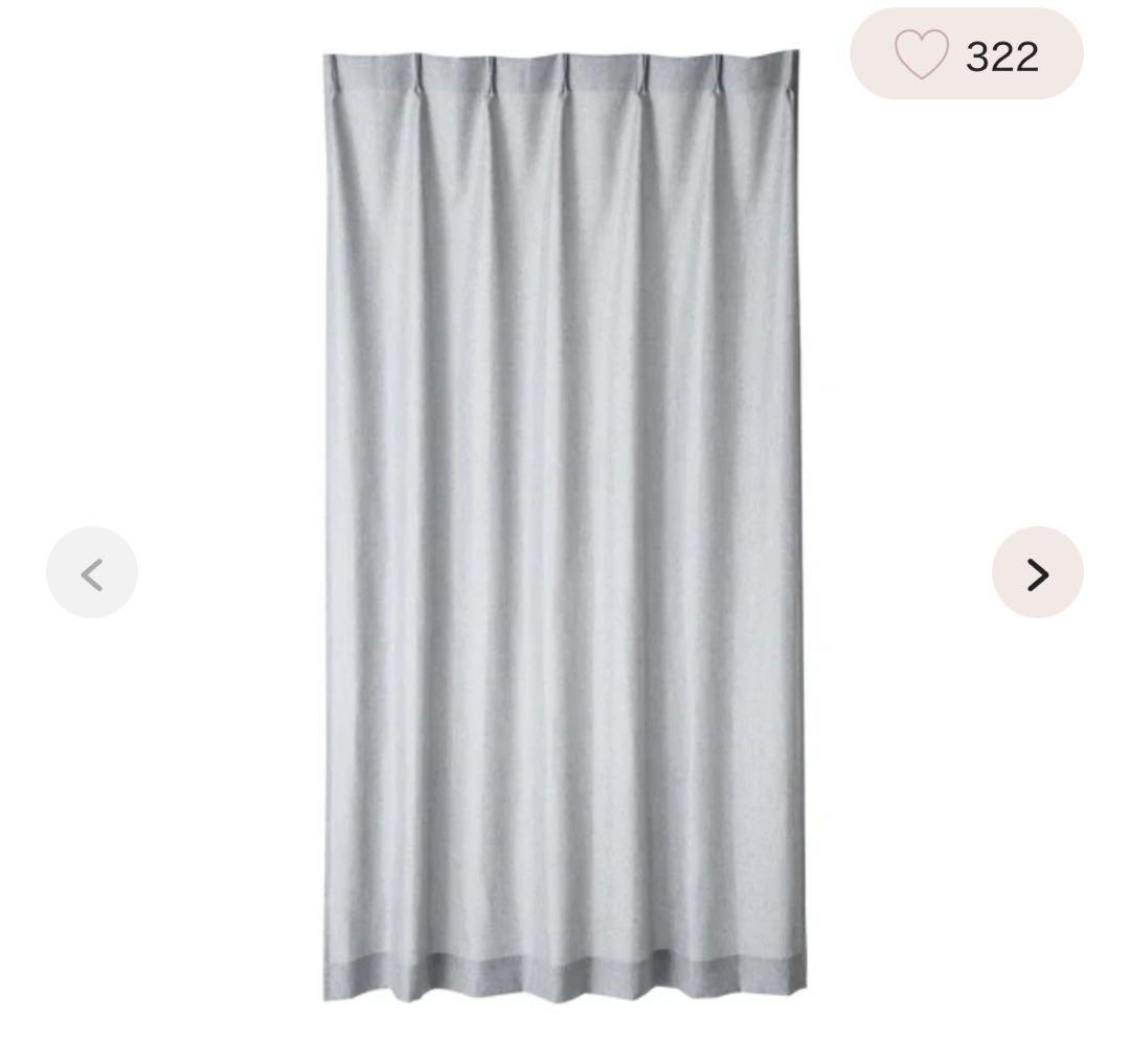 francfranc フランフラン ラメ カーテン ライトグレー