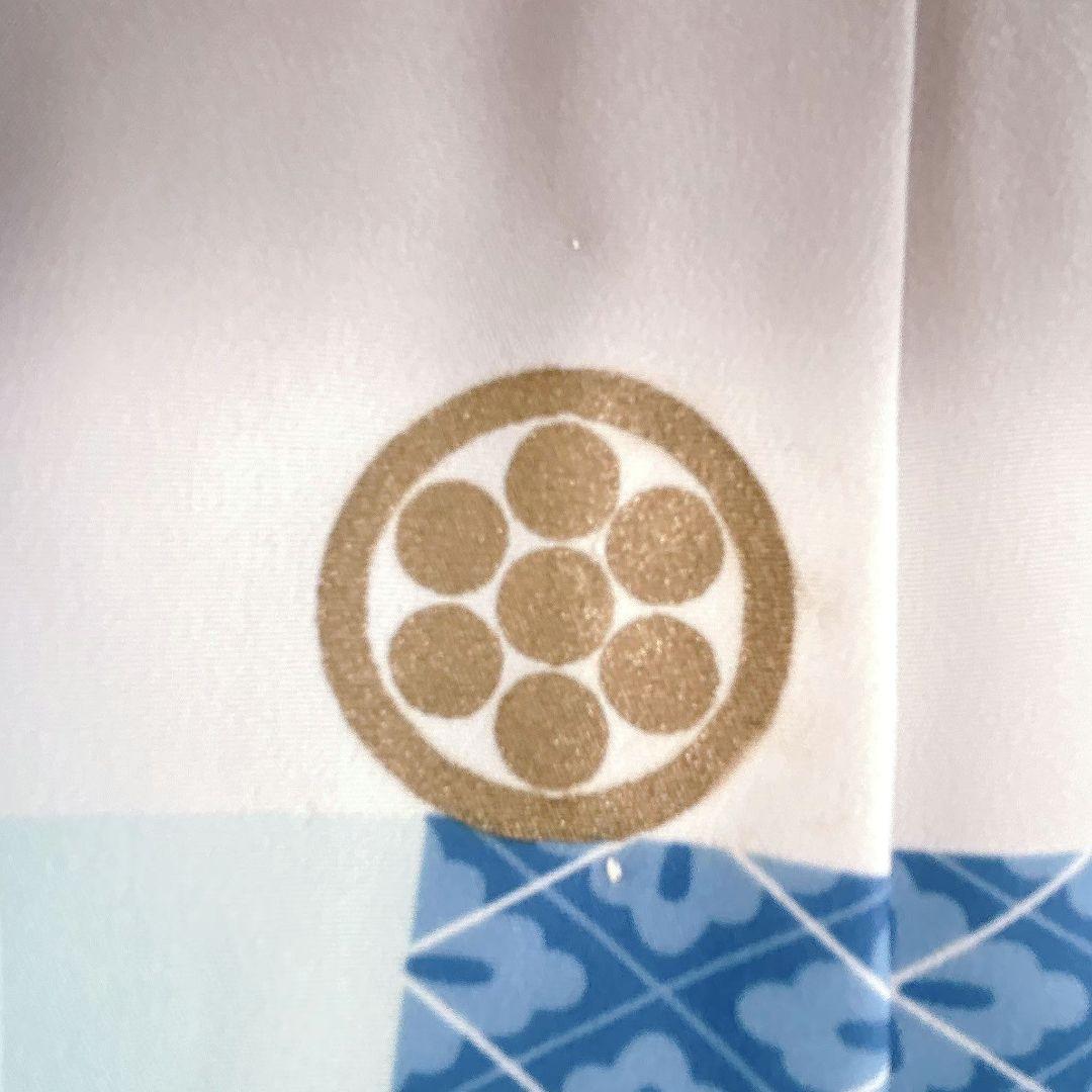 セット　七五三　5歳　男の子　羽織　袴　長着　長襦袢　帯　草履　グレー水色黒