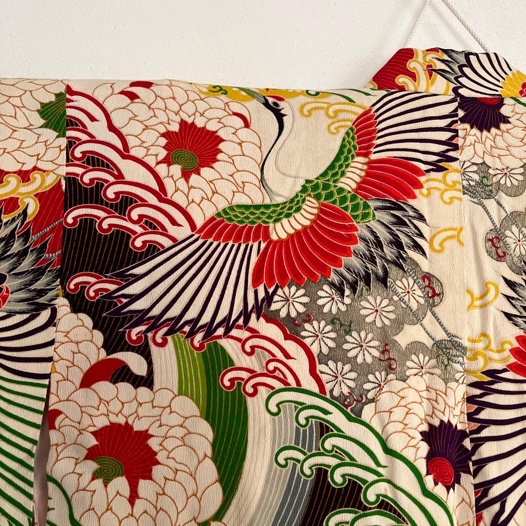 アンティーク　七五三　3歳　着物　被布コートビーズバック　草履セット☆