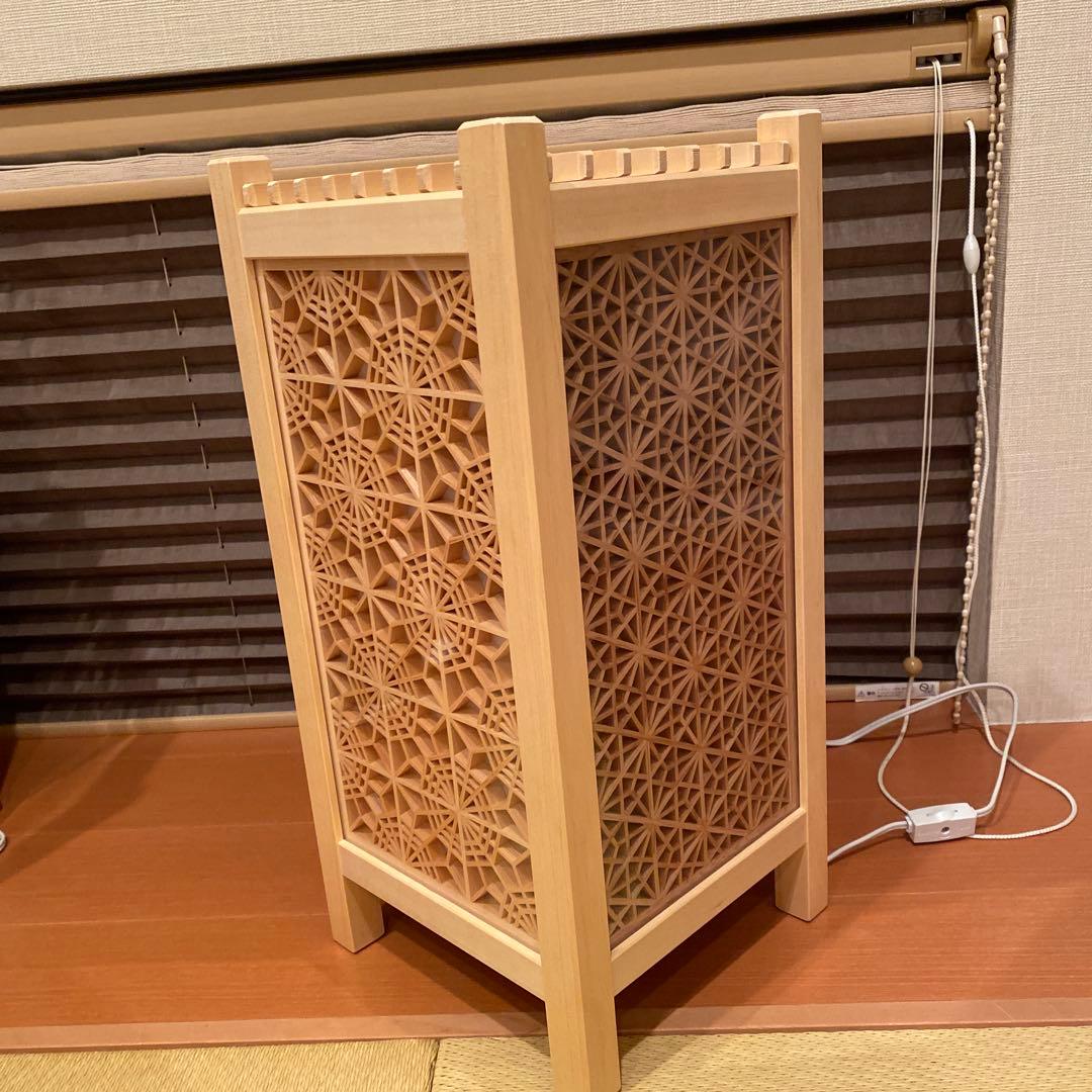 ⑩組子細工　行燈　間接照明