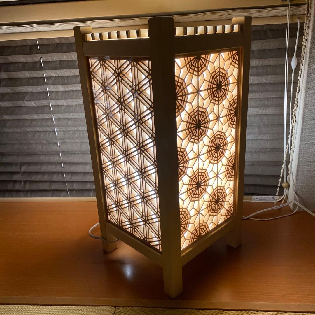 ⑩組子細工　行燈　間接照明