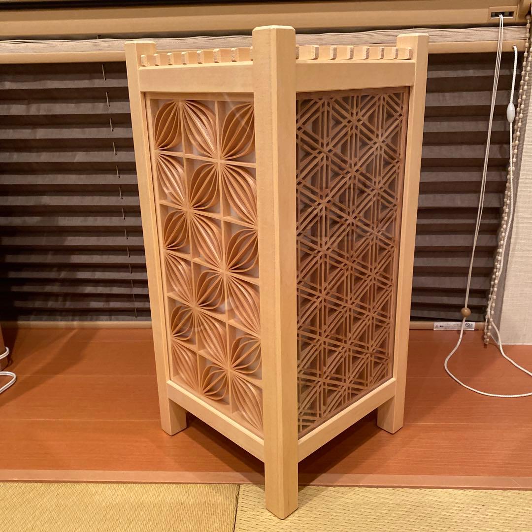 ⑩組子細工　行燈　間接照明