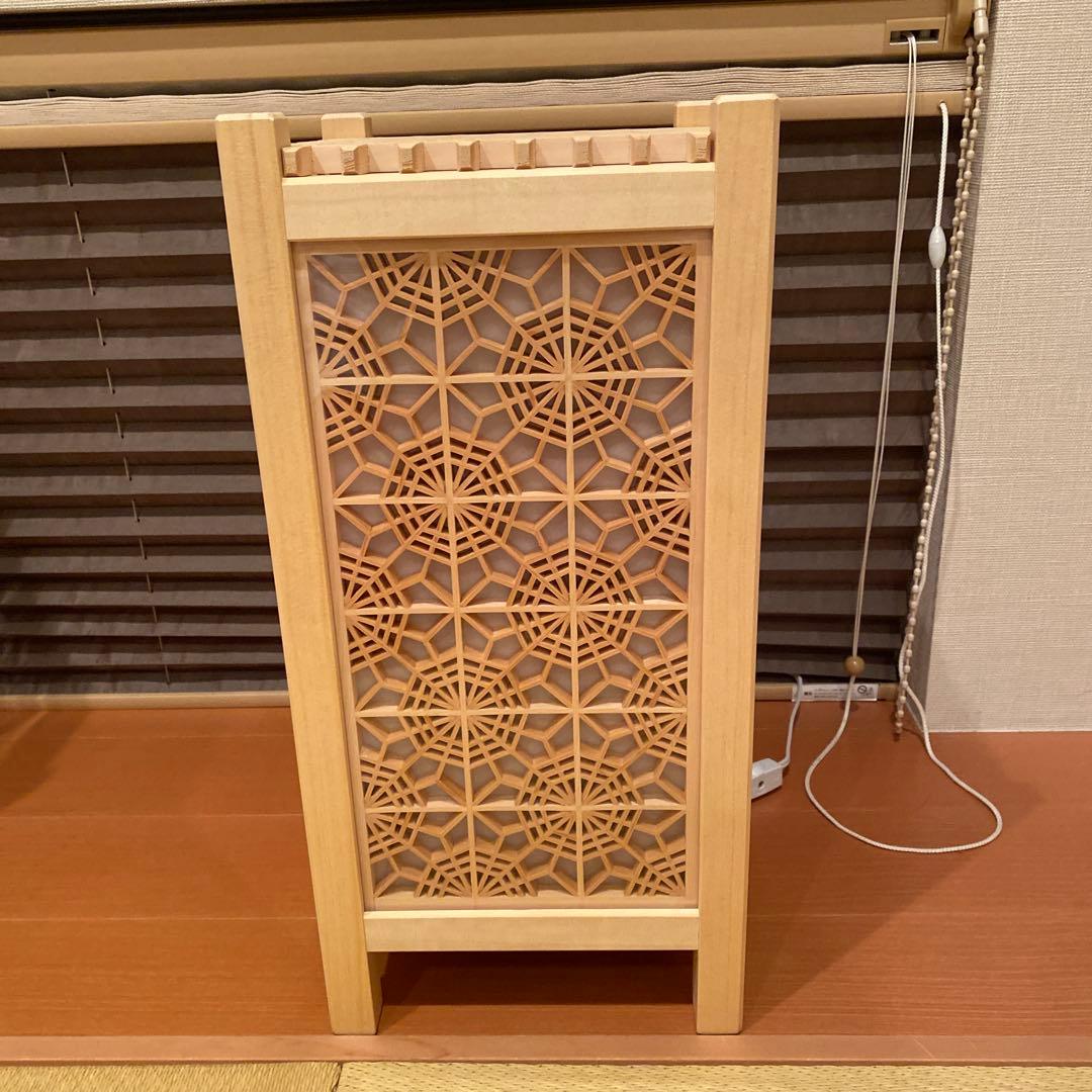 ⑩組子細工　行燈　間接照明