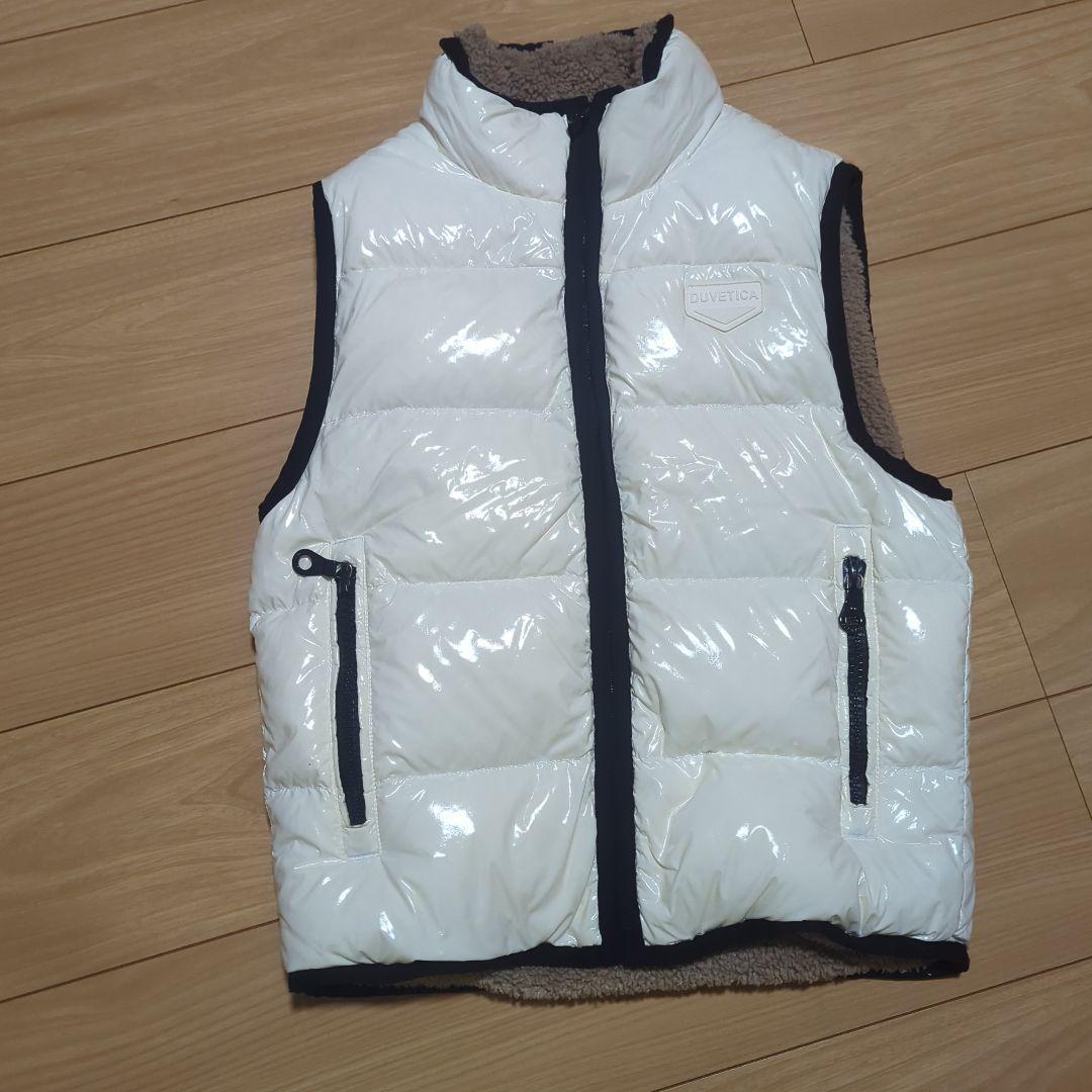 DUVETICA ホワイト ノースリーブダウンジャケット