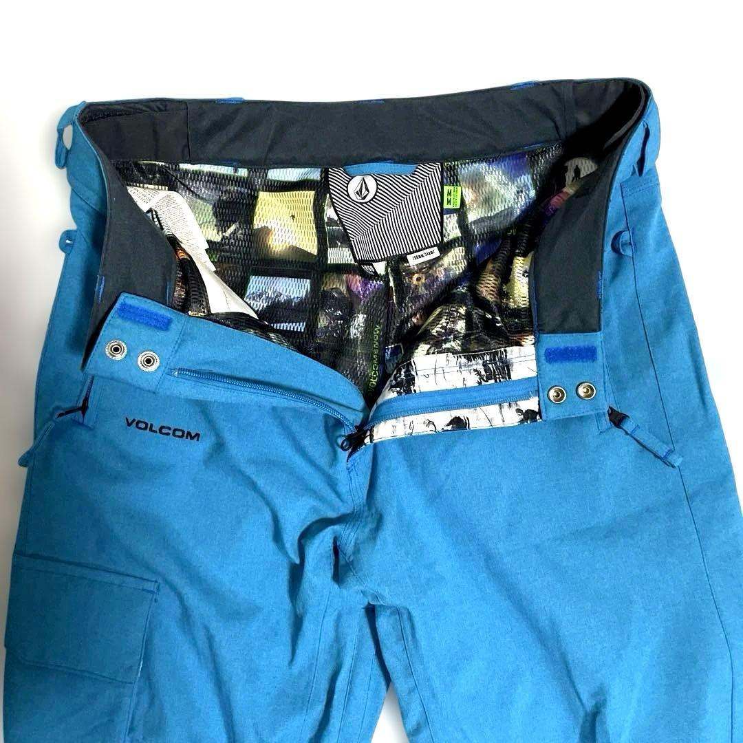 人気美品❗️ VOLCOM ボルコム　スノーボードパンツ　ブルー　メンズ　Mサイズ