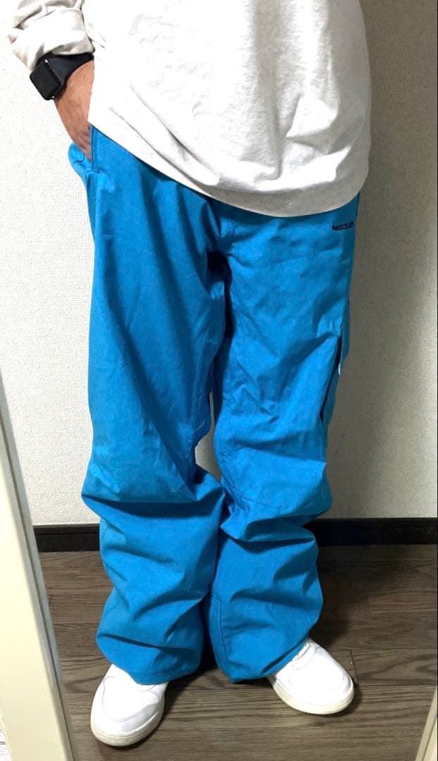 人気美品❗️ VOLCOM ボルコム　スノーボードパンツ　ブルー　メンズ　Mサイズ