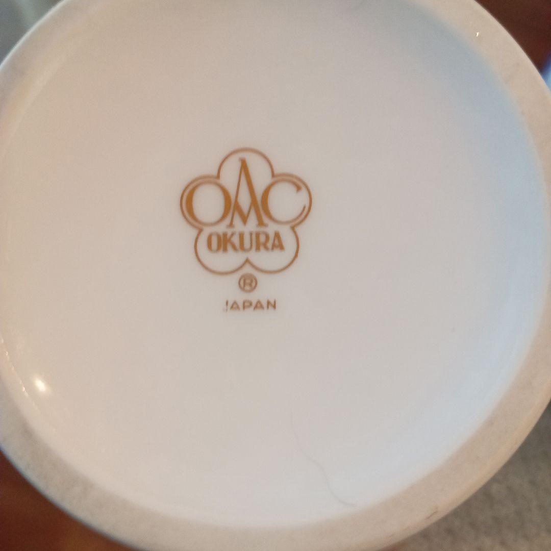 大倉陶園　ブルーローズ　可愛いミニ花瓶セット