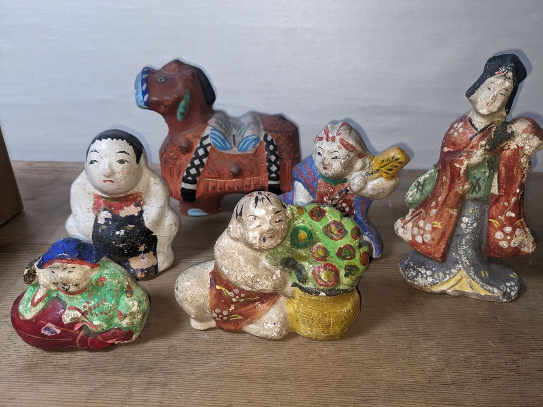 大正時代　 土人形　郷土玩具 伝統工芸品　相良人形