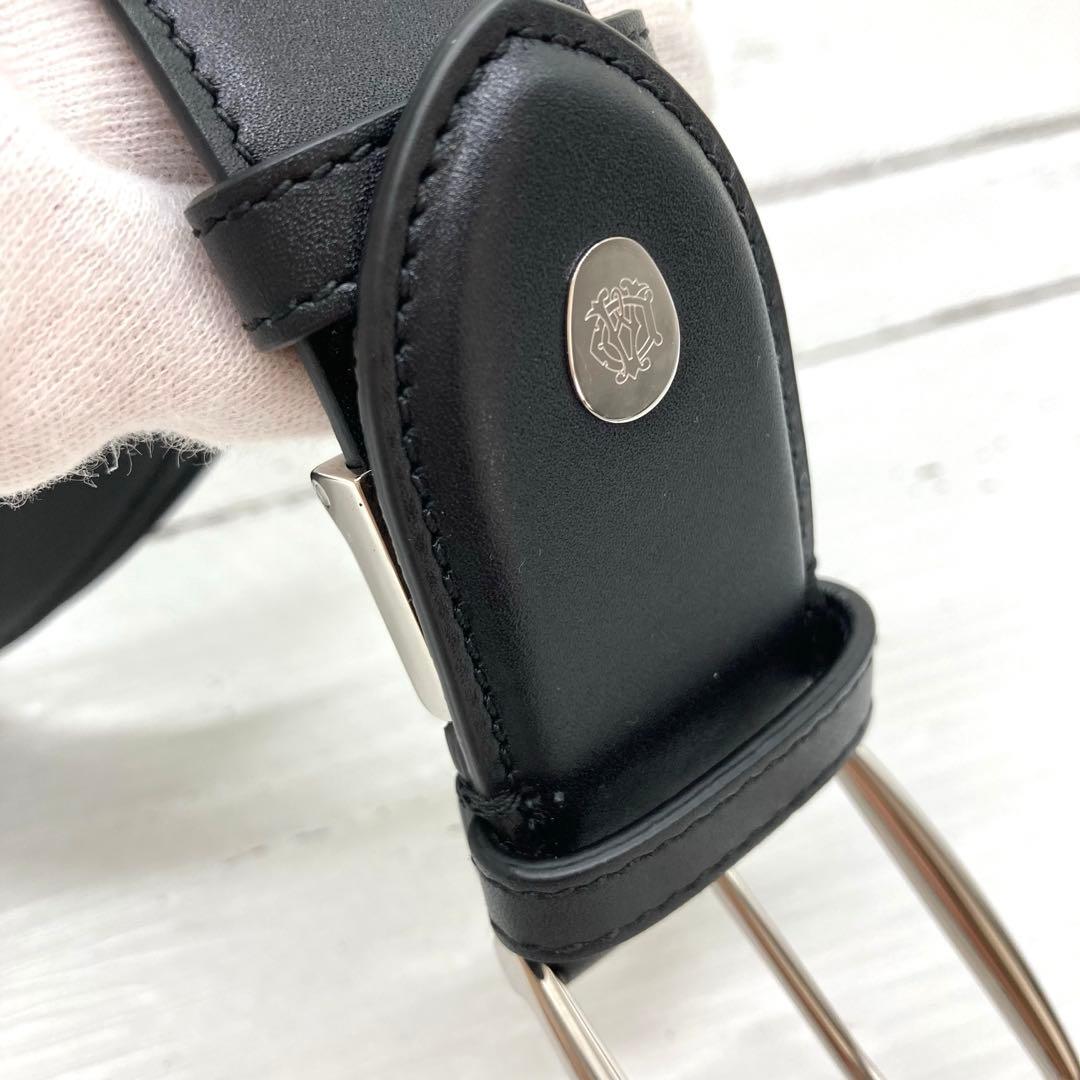 新品未使用❗️dunhill ダンヒル レザー シルバー金具 ベルトメンズブラック