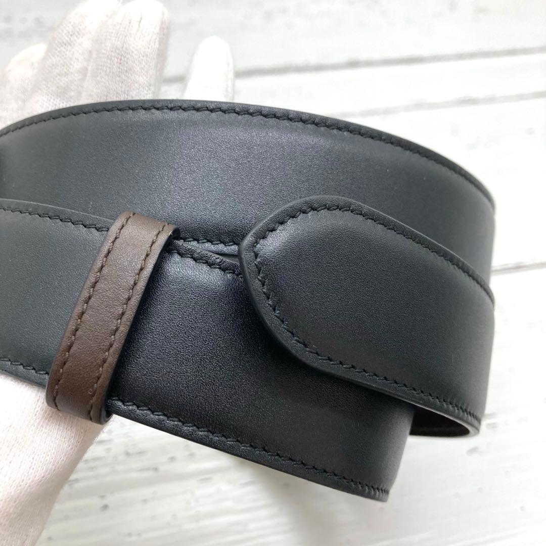 新品未使用❗️dunhill ダンヒル レザー シルバー金具 ベルトメンズブラック