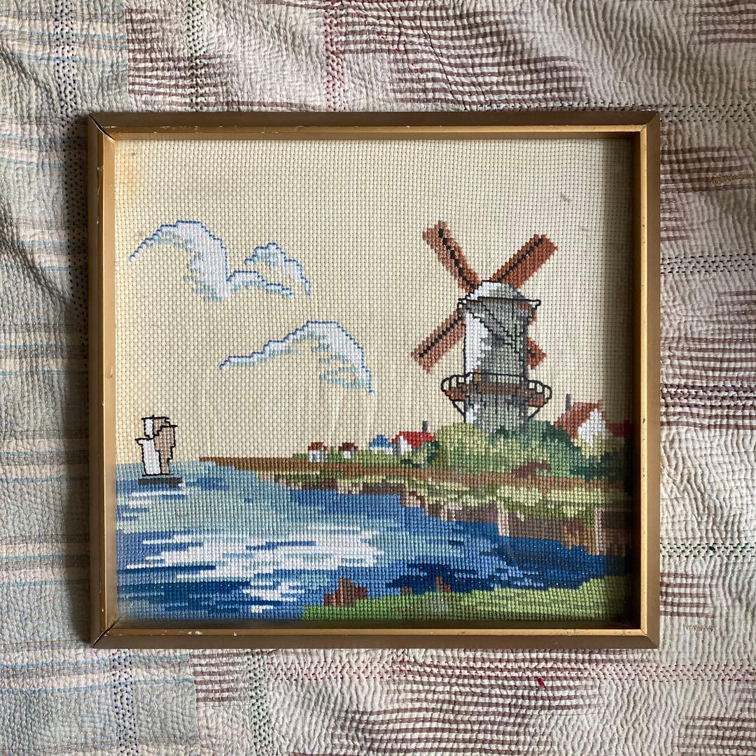 小物入れ 70s Weaving Textile Wall Art