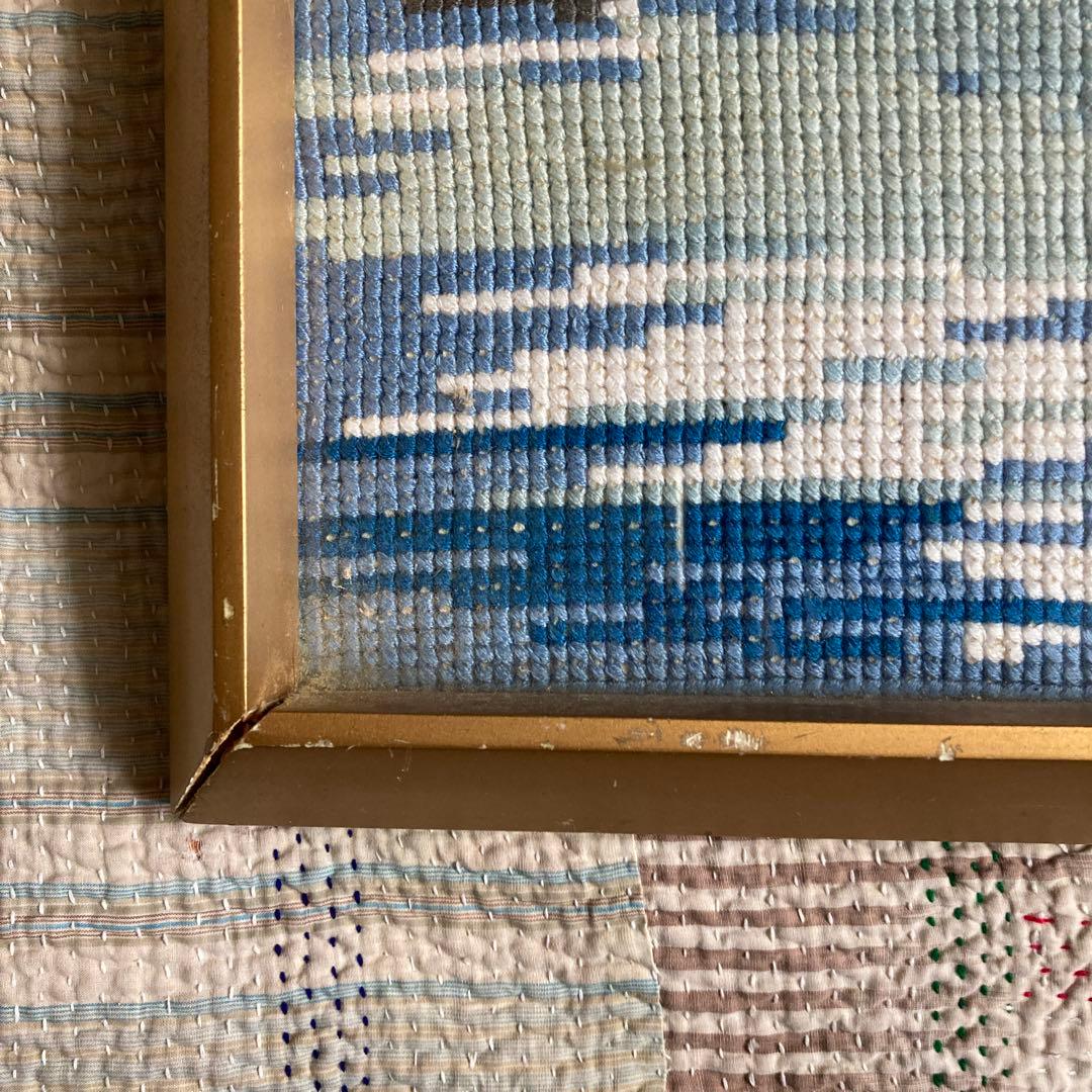 小物入れ 70s Weaving Textile Wall Art