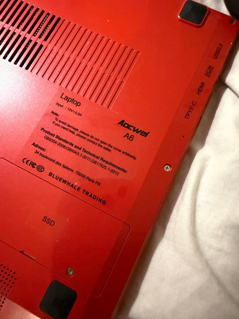 Laptop 超薄型 定価54955円 超お得！早い者勝ち！PC 赤