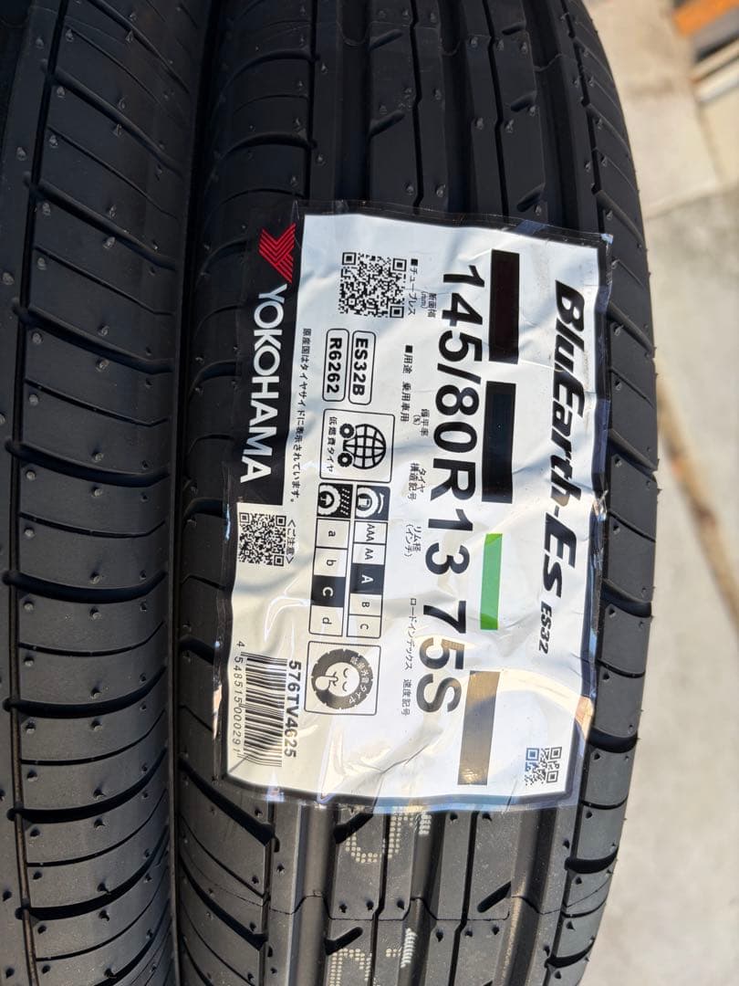 145/80-13 ヨコハマ ブルーアース es32 4本セット　新品