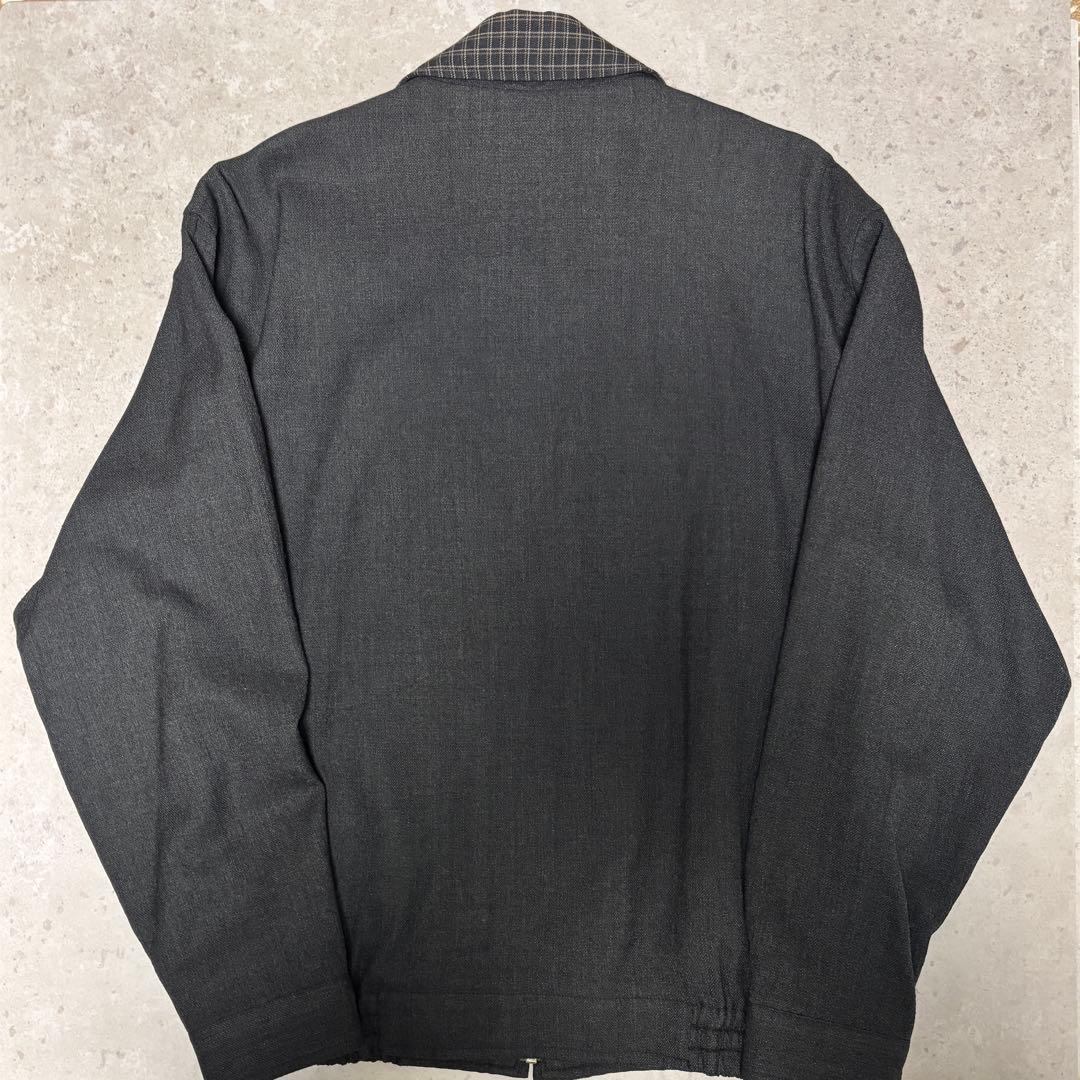 YSL イヴサンローラン スウィングトップ ブルゾン　刺繍ロゴ　ブラック